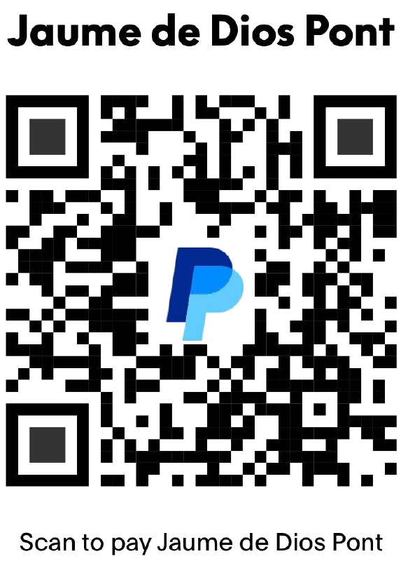 Codi QR de PayPal per a Jaume de Dios Pont